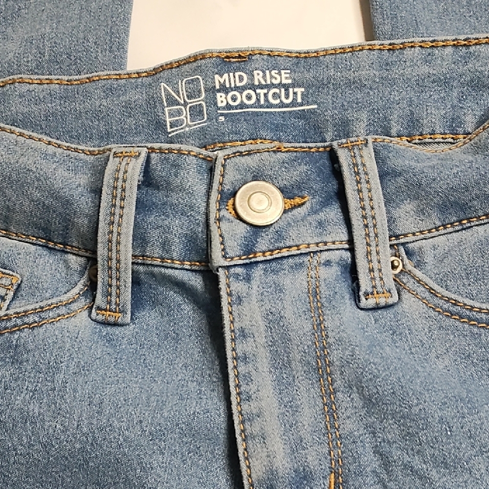 NOBO High Rise Blue Jeans Classic Style - Picture 4 of 11